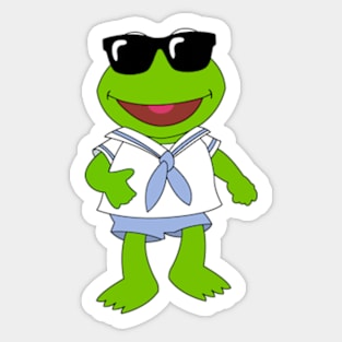 Cool Baby Kermit Sticker